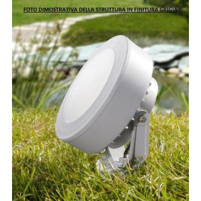 FARETTO PER ESTERNO IP66 IN RESINA TRE COLORI DIREZIONABILE LAMPADINA LED INCLUSA DARK LIGHT - Cristalensi Shop Online