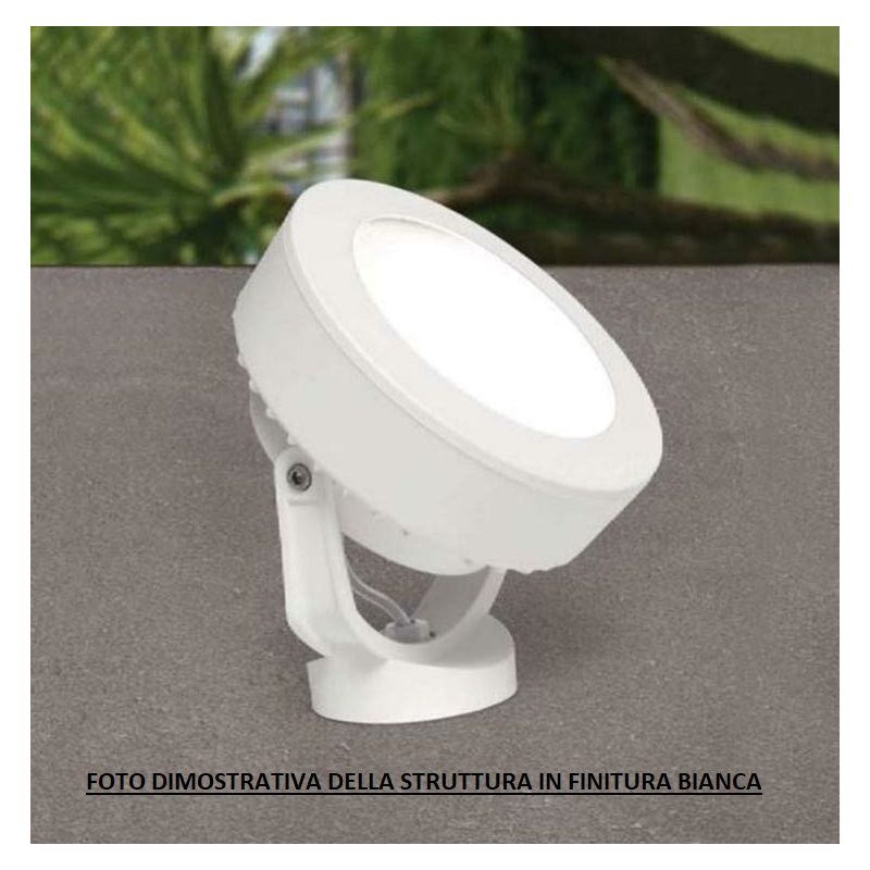 TOMMY PROIETTORE LED DA ESTERNI IP66 IN RESINA BIANCA,GRIGIA O NERA DIREZIONABILE DARK LIGHT - Cristalensi Shop Online