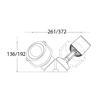 MINI TOMMY 2 LUCI FARETTO DA ESTERNO IP66 RESINA BIANCA,GRIGIA E NERA CON LAMPADINE GU10 INCLUSE DARK LIGHT - Cristalensi Shop O