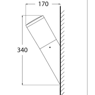 AMELIA FS APPLIQUE TUBOLARE DA ESTERNO IN RESINA BIANCA,GRIGIA O NERA IP55 MADE IN ITALY FUMAGALLI DARK LIGHT - Cristalensi Shop