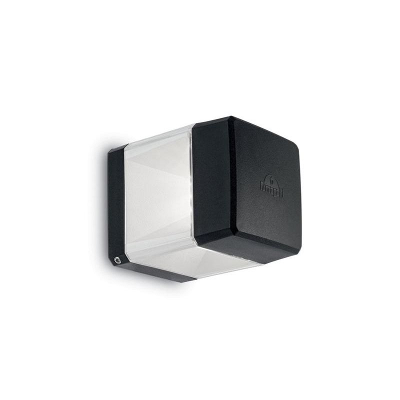 ELISA APPLIQUE CUBO DA ESTERNI IP55 IN RESINA BIANCA,GRIGIA O NERA MADE IN ITALY FUMAGALLI DARK LIGHT - Cristalensi Shop Online