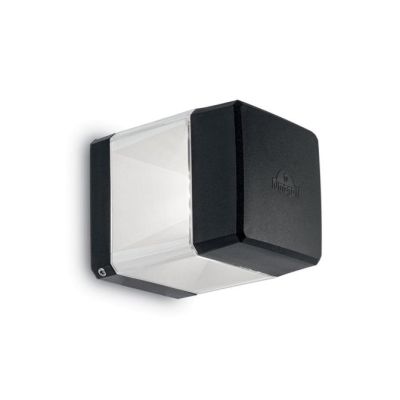ELISA APPLIQUE CUBO DA ESTERNI IP55 IN RESINA BIANCA,GRIGIA O NERA MADE IN ITALY FUMAGALLI DARK LIGHT - Cristalensi Shop Online