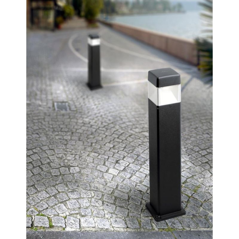 ELISA 800 PALETTO DA ESTERNI IP55 IN RESINA BIANCA,GRIGIA O NERA MADE IN ITALY FUMAGALLI DARK LIGHT - Cristalensi Shop Online