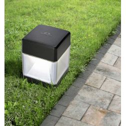 ELISA SPIKE PALETTO CUBO IP55 IN RESINA BIANCA,GRIGIA O NERA MADE IN ITALY FUMAGALLI DARK LIGHT - Cristalensi Shop Online