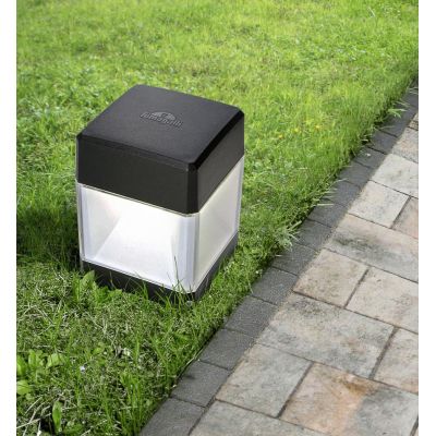 ELISA SPIKE PALETTO CUBO IP55 IN RESINA BIANCA,GRIGIA O NERA MADE IN ITALY FUMAGALLI DARK LIGHT - Cristalensi Shop Online