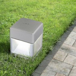 ELISA SPIKE PALETTO CUBO IP55 IN RESINA BIANCA,GRIGIA O NERA MADE IN ITALY FUMAGALLI DARK LIGHT - Cristalensi Shop Online 2