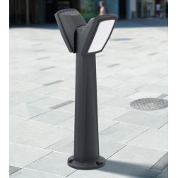 PINELA PALO IN RESINAA 2 LUCI DA ESTERNI IP66 IN 3 COLORI ALTEZZA CM 94 MADE IN ITALY FUMAGALLI DARK LIGHT - Cristalensi Shop On