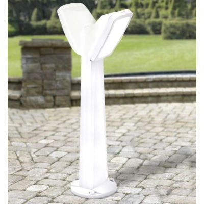 PINELA PALO IN RESINAA 2 LUCI DA ESTERNI IP66 IN 3 COLORI ALTEZZA CM 94 MADE IN ITALY FUMAGALLI DARK LIGHT - Cristalensi Shop On