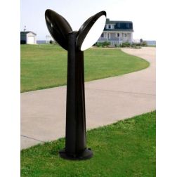 GABRI REMI MADDI PALO DA GIARDINO A 2 LUCI IN RESINA IP66 3 COLORI ALTEZZA CM 100 MADE IN ITALY FUMAGALLI DARK LIGHT - Cristalen