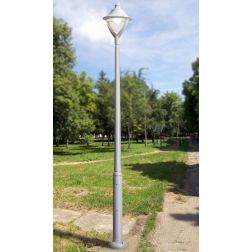 EKTOR-BEPPE LAMPIONE ALTEZZA 3 MT IN RESINA GRIGIA O NERA IP65 MADE IN ITALY FUMAGALLI DARK LIGHT - Cristalensi Shop Online