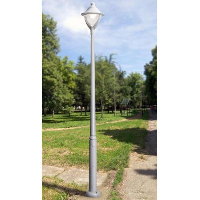 EKTOR-BEPPE LAMPIONE ALTEZZA 3 MT IN RESINA GRIGIA O NERA IP65 MADE IN ITALY FUMAGALLI DARK LIGHT - Cristalensi Shop Online