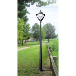 EKTOR-BEPPE LAMPIONE ALTEZZA 3 MT IN RESINA GRIGIA O NERA IP65 MADE IN ITALY FUMAGALLI DARK LIGHT - Cristalensi Shop Online 2