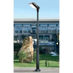 EKTOR-GIORGIO LAMPIONE ALTEZZA 2,7 MT IN RESINA NERA, BIANCA O GRIGIA IP66 MADE IN ITALY FUMAGALLI DARK LIGHT - Cristalensi Shop