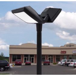 EKTOR-ROSA LAMPIONE A DUE LUCI ALTEZZA 2,7 MT IN RESINA NERA,BIANCA O GRIGIA IP66 MADE IN ITALY FUMAGALLI DARK LIGHT - Cristalen