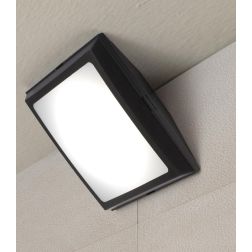 GIUSEPPE PLAFONIERA APPLIQUE ANGOLARE IP66 IN RESINA NERA,GRIGIA O BIANCA MADE IN ITALY FUMAGALLI DARK LIGHT - Cristalensi Shop