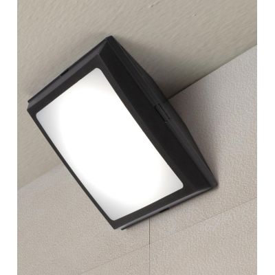 GIUSEPPE PLAFONIERA APPLIQUE ANGOLARE IP66 IN RESINA NERA,GRIGIA O BIANCA MADE IN ITALY FUMAGALLI DARK LIGHT - Cristalensi Shop