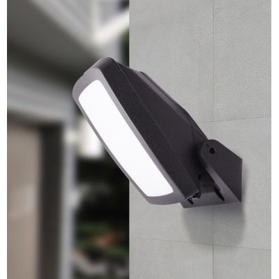 GIOVA-GERMANA APPLIQUE ORIENTABILE IP66 IN RESINA NERA,GRIGIA O BIANCA MADE IN ITALY FUMAGALLI DARK LIGHT - Cristalensi Shop Onl