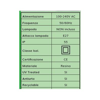 DISMA-ROBY PALETTO IN RESINA ALTEZZA CM 29 IP55 3 COLORI VETRO OPALE MADE IN ITALY FUMAGALLI DARK LIGHT - Cristalensi Shop Onlin