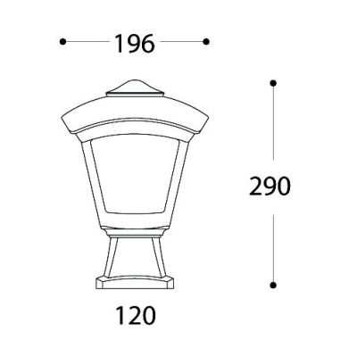DISMA-ROBY PALETTO IN RESINA ALTEZZA CM 29 IP55 3 COLORI VETRO OPALE MADE IN ITALY FUMAGALLI DARK LIGHT - Cristalensi Shop Onlin