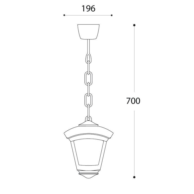 SICAR-ROBY SOSPENSIONE IN RESINA 3 COLORI IP55 VETRO OPALE MADE IN ITALY FUMAGALLI DARK LIGHT - Cristalensi Shop Online