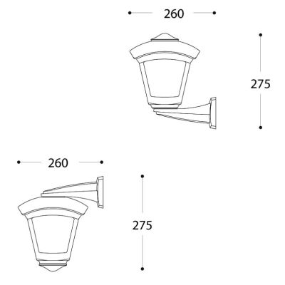 NARDO-ROBY APPLIQUE IN RESINA IP55 VETRO OPALE 3 COLORI MADE IN ITALY FUMAGALLI DARK LIGHT - Cristalensi Shop Online