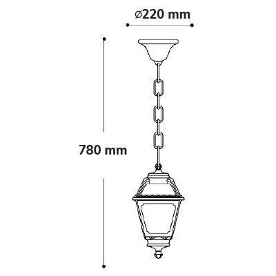 SICHEM MARY SOSPENSIONE IN RESINA NERA IP55 VETRO TRASPARENTE PER AMBIENTI ESTERNI MADE IN ITALY FUMAGALLI DARK LIGHT - Cristale