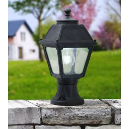 MIKROLOT MARY PALETTO DA GIARDINO IN RESINA NERA ALTEZZA CM 36 IP55 MADE IN ITALY FUMAGALLI DARK LIGHT - Cristalensi Shop Online