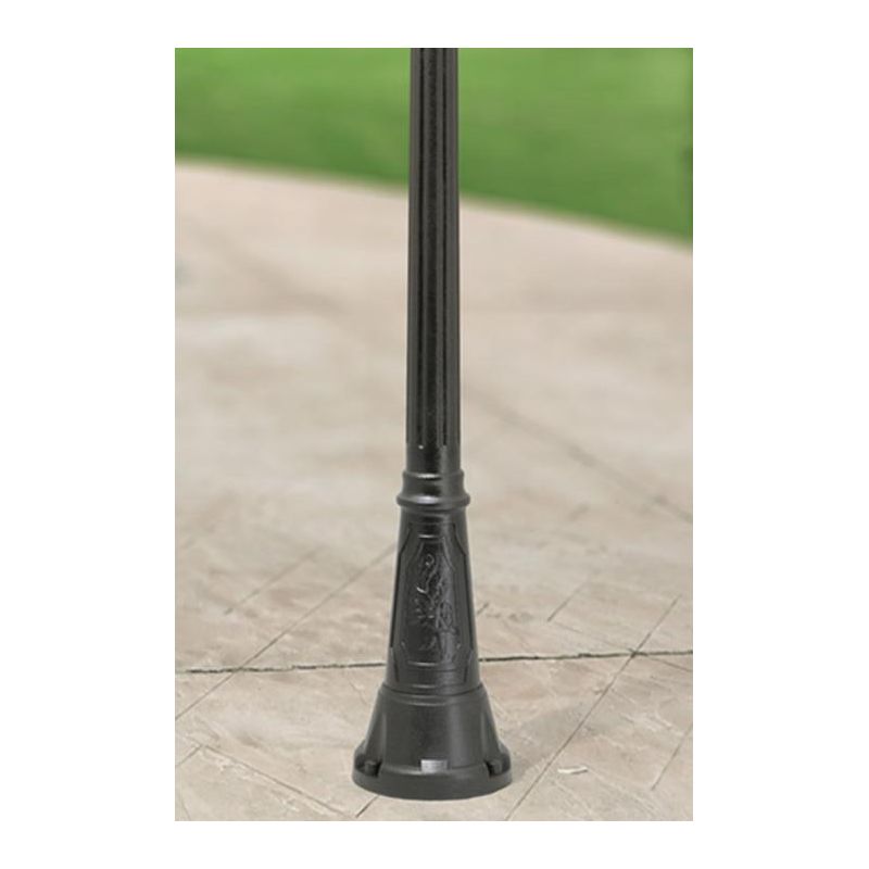 GIGI BISSO MARY PALO DA GIARDINO A 3 LUCI RESINA NERA ALTEZZA CM 207 IP55 MADE IN ITALY FUMAGALLI DARK LIGHT - Cristalensi Shop