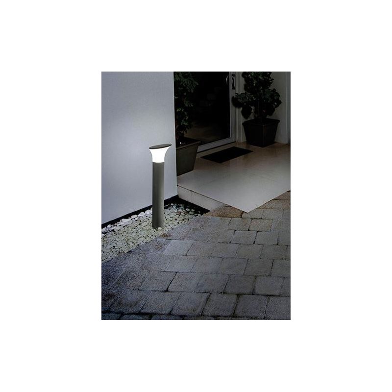 ARES LAMPIONCINO DA ESTERNO IN ALLUMINIO PORTALAMPADE E27 ALTEZZA 50 CM IP54 MODERNO ONDALUCE CICIRIELLO - Cristalensi Shop Onli