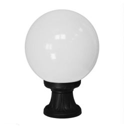 MIKROLOT G250 PALETTO DA GIARDINO IP55 RESINA NERA ALTEZZA CM 35 CON GLOBO IN TRE COLORI MADE IN ITALY DARK LIGHT - Cristalensi 2