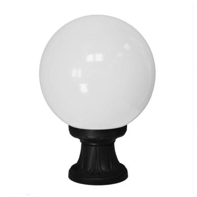 MIKROLOT G250 PALETTO DA GIARDINO IP55 RESINA NERA ALTEZZA CM 35 CON GLOBO IN TRE COLORI MADE IN ITALY DARK LIGHT - Cristalensi