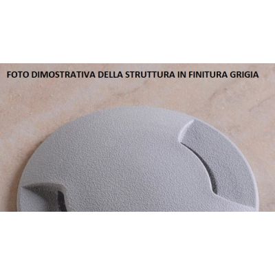 ALDO FARETTO DA INCASSO ROTONDO IP67 IN RESINA GRIGIA,NERA O BIANCA LED 1,7W DA ESTERNO DARK LIGHT - Cristalensi Shop Online