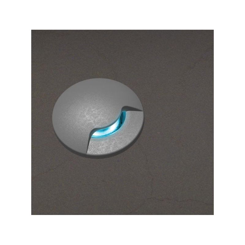 ALDO 1L FARETTO DA INCASSO ROTONDO IP67 IN RESINA GRIGIA,NERA O BIANCA LED 1,7W DA ESTERNO DARK LIGHT - Cristalensi Shop Online