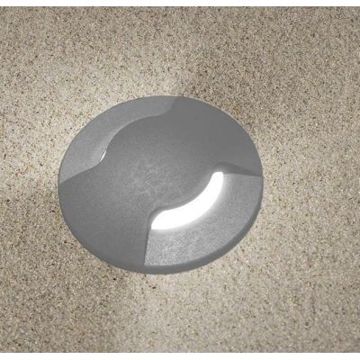 ALDO 2L FARETTO DA INCASSO ROTONDO IP67 IN RESINA GRIGIA,NERA O BIANCA LED 1,7W DA ESTERNO DARK LIGHT - Cristalensi Shop Online