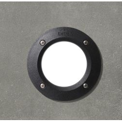 LETI 100 FARETTO DA INCASSO ROTONDO IP66 IN RESINA BIANCO,NERO O GRIGIO LAMPADINA GX53 INCLUSA SOSTITUIBILE DARK LIGHT - Cristal