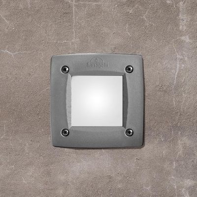 LETI 100 FARETTO DA INCASSO QUADRATO IP66 IN RESINA BIANCO,NERO O GRIGIO LAMPADINA GX53 INCLUSA SOSTITUIBILE DARK LIGHT - Crista
