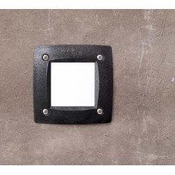 LETI 100 FARETTO DA INCASSO QUADRATO IP66 IN RESINA BIANCO,NERO O GRIGIO LAMPADINA GX53 INCLUSA SOSTITUIBILE DARK LIGHT - Crista