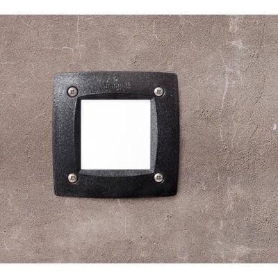 LETI 100 FARETTO DA INCASSO QUADRATO IP66 IN RESINA BIANCO,NERO O GRIGIO LAMPADINA GX53 INCLUSA SOSTITUIBILE DARK LIGHT - Crista