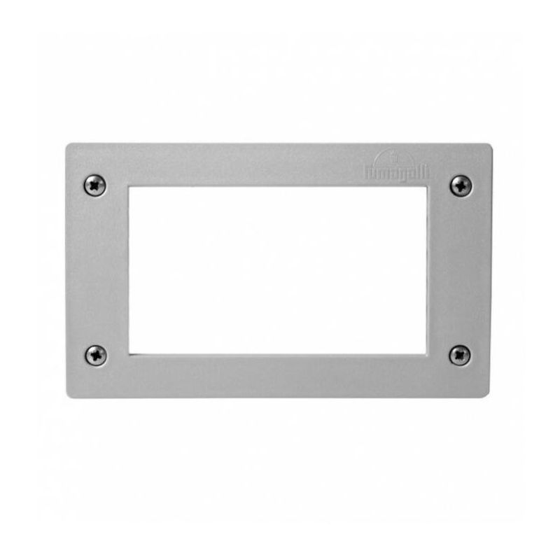 LETI 200 FARETTO DA INCASSO RETTANGOLARE IP66 IN RESINA BIANCO,NERO O GRIGIO LAMPADINA GX53 INCLUSA SOSTITUIBILE DARK LIGHT - Cr