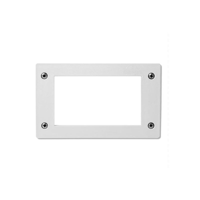 LETI 200 FARETTO DA INCASSO RETTANGOLARE IP66 IN RESINA BIANCO,NERO O GRIGIO LAMPADINA GX53 INCLUSA SOSTITUIBILE DARK LIGHT - Cr