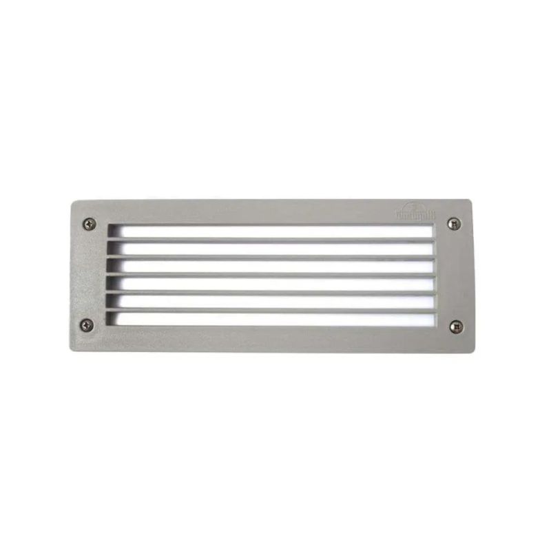 LETI 300 GL LAMPADA DA INCASSO RETTANGOLARE IP66 IN RESINA BIANCO,NERO O GRIGIO LAMPADINA E27 DARK LIGHT - Cristalensi Shop Onli