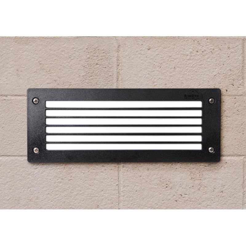 LETI 300 GL LAMPADA DA INCASSO RETTANGOLARE IP66 IN RESINA BIANCO,NERO O GRIGIO LAMPADINA E27 DARK LIGHT - Cristalensi Shop Onli