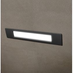 NINA 270 LAMPADA RETTANGOLARE DA INCASSO IP55 IN RESINA NERA,BIANCA O GRIGIA MADE IN ITALY FUMAGALLI DARK LIGHT - Cristalensi Sh