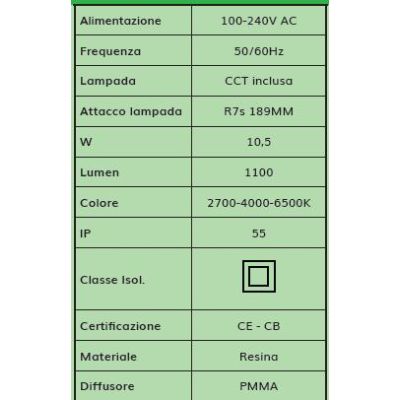 NINA 270 LAMPADA RETTANGOLARE DA INCASSO IP55 IN RESINA NERA,BIANCA O GRIGIA MADE IN ITALY FUMAGALLI DARK LIGHT - Cristalensi Sh