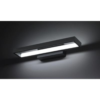 DOUBLE APPLIQUE MODERNA CON LED INTEGRATO DA 16W LUCE INDIRETTA ALLUMINIO NERO O BIANCO CRISTALENSI LUX - Cristalensi Shop Onlin