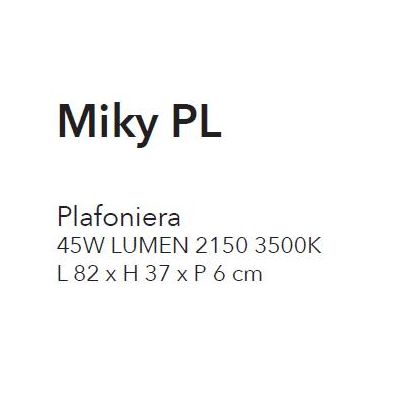 MIKY PLAFONIERA SINUOSA ORIGINALE E MODERNA LED DA 45W LUCE 3500K IN ALLUMINIO BIANCO CRISTALENSI LUX - Cristalensi Shop Online