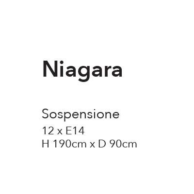NIAGARA LAMPADARIO 12 LUCI IN METALLO NERO CON SFERE IN VETRO BIANCO OPALE MODERNO LAMPADINE E14 CRISTALENSI LUX - Cristalensi S