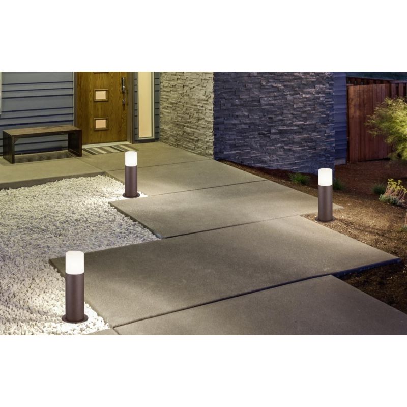 HOOSIC PALETTO CILINDRICO DA ESTERNI IP44 COLORE RUGGINE ATTACCO E27 DESIGN MODERNO TRIO LIGHTING - Cristalensi Shop Online