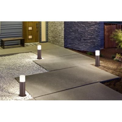 HOOSIC PALETTO CILINDRICO DA ESTERNI IP44 COLORE RUGGINE ATTACCO E27 DESIGN MODERNO TRIO LIGHTING - Cristalensi Shop Online