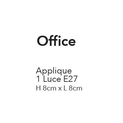 OFFICE FARETTO SPOT 1 LUCE ORIENTABILE COL. BIANCO O NERO MODERNO LAMPADINA ATTACCO E27 CRISTALENSI LUX - Cristalensi Shop Onlin
